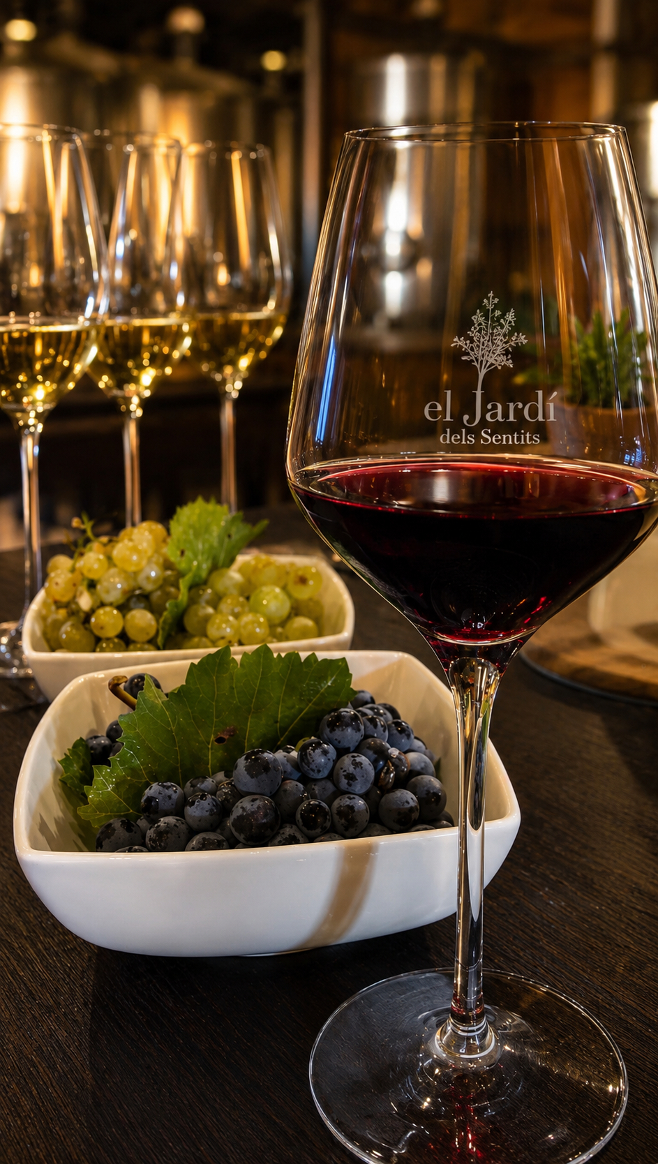 Wine Tasting Paired with the Grapes - seasonal wine tour in Penedès